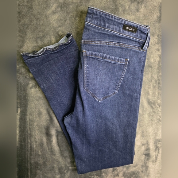 Liverpool Denim - Liverpool dohney dark wash cropped jeans rolledhem size 10 style XM2150A4